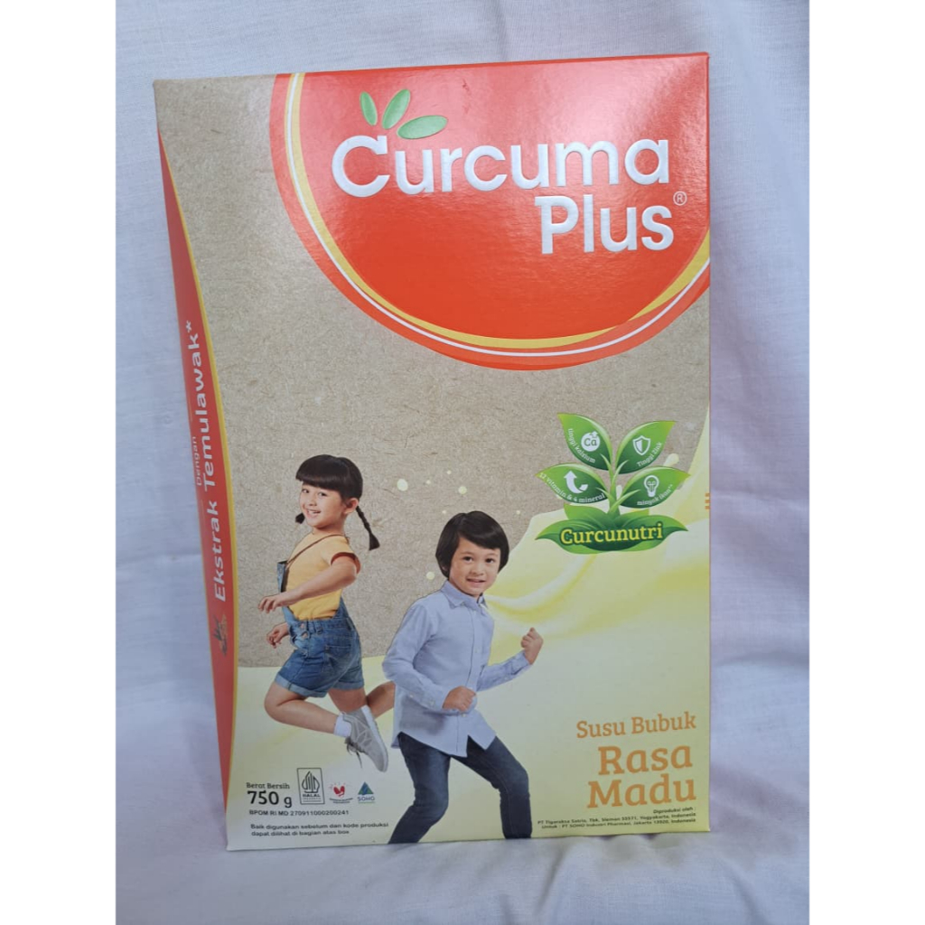 CURCUMA PLUS SUSU MADU - 750 GR / SUSU CURCUMA PLUS / PENAMBAH NAFSU MAKAN ANAK