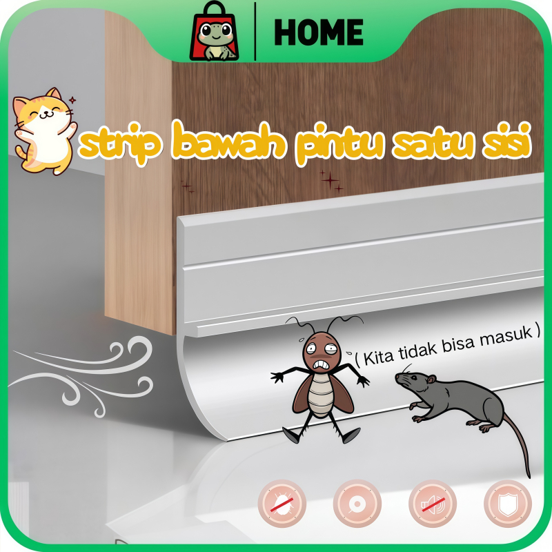 COD Penutup Celah Pintu Bawah  Anti Debu Anti Kecoa  Serangga Satu sisi PVC 90cm
