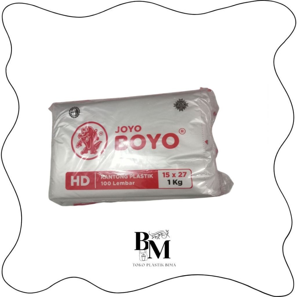 PLASTIK HD JOYO BOYO UKURAN 1kg | PLASTIK HD JOYO  | PLASTIK 15x27 | PLASTIK SAOS | PLASTIK ES