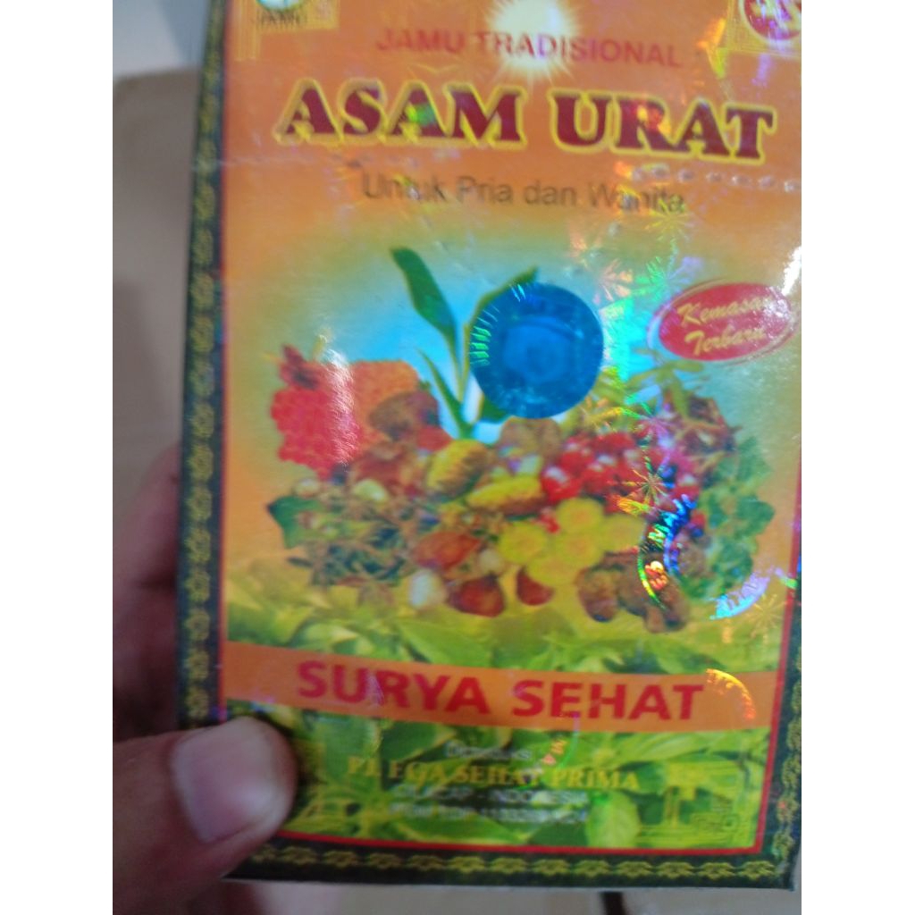 asam urat surya sehat serbuk original maju sukses
