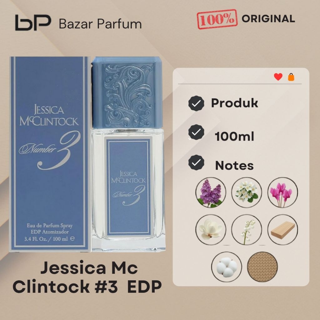 Parfum Wanita Jessica Mc Clintock #3 by Jessica McClintock EDP for Women Original