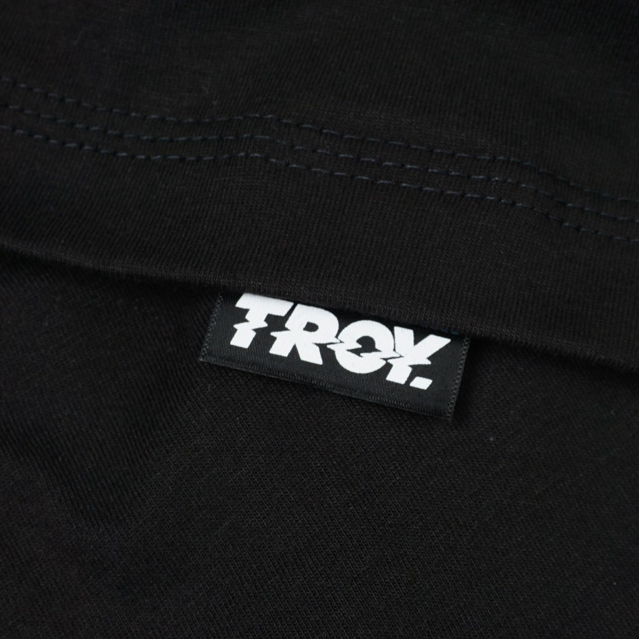 Troy Company Boxy Oversize Tshirt Black Lead - Kaos Boxy Oversize Hitam Lengan Pendek MBD 3107