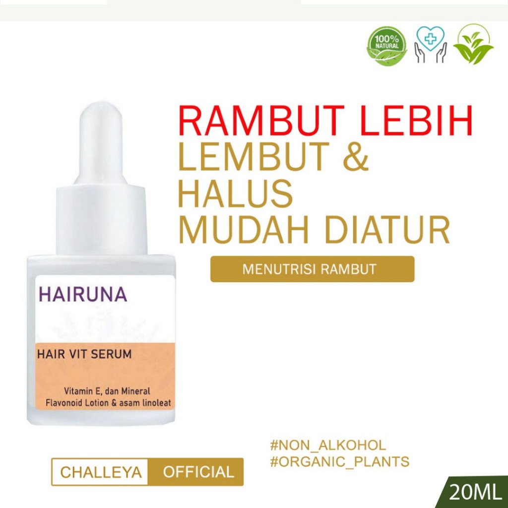 Serum rambut kering dan mengembang Vitamin Rambut Kering Hair Serum Rambut Kering Hairuna