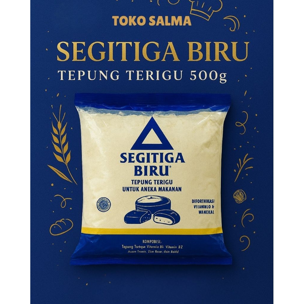 Tepung Terigu Segitiga Biru 500 gram