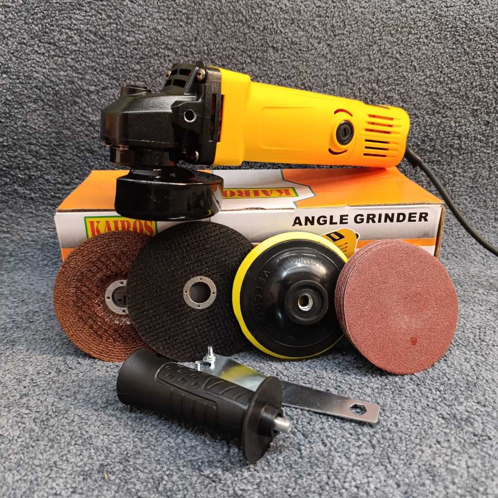 PAKET LENGKAP Mesin Gerinda + BONUS Mata Gerinda Potong Keramik + Kayu + Poles Potong Besi Amplas Ta