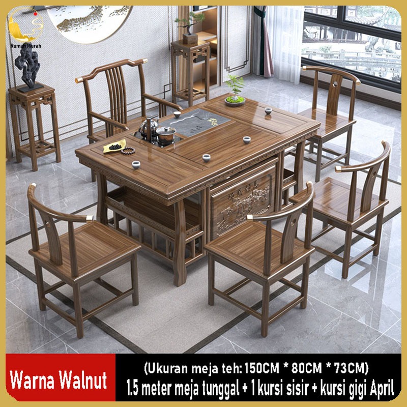 Meja Teh Elegan Kayu Solid Diskon Terbatas/Meja Teh/Meja Resepsi/Meja Teh/Meja Pembuatan Teh/Meja Pe