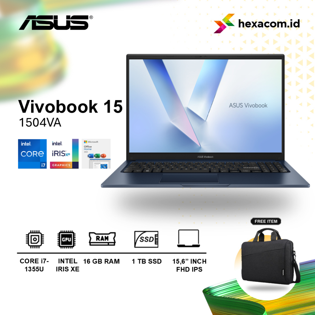 Laptop Asus Vivobook 15 i7 1355U 16GB 512GB SSD 15 inch FHD Windows 11