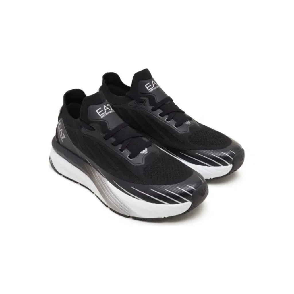 SNEAKERS EA7 ARMANI EMPORIO CRUSHER SONIC BLACK WHITE ORIGINAL AUTHENTIC