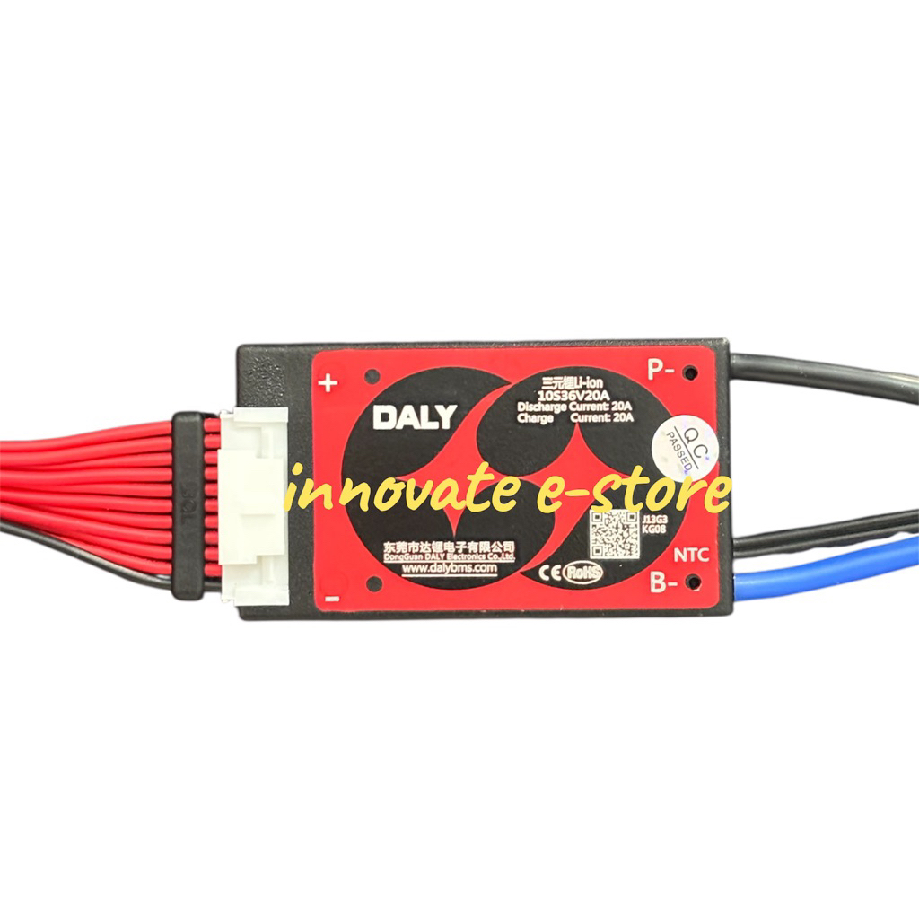 BMS Daly 10S 36V baterai lithium ion 18650
