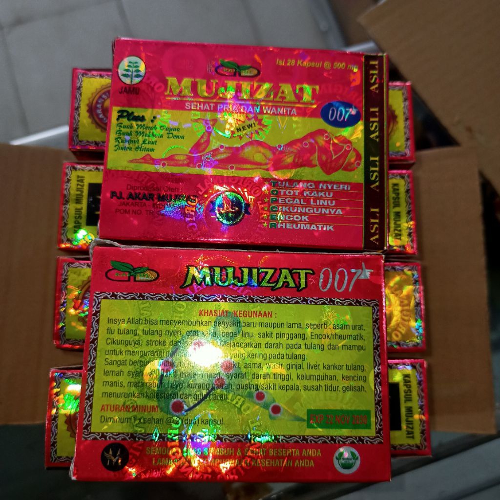 Mujizat 007 Original 14 saset 1 isi 2 kapsuL