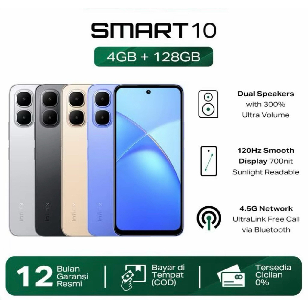 INFINIX SMART 10 RAM 4GB ROM 128GB