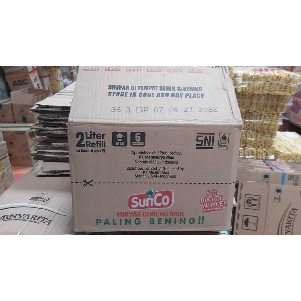 KARDUS BEKAS MINYAK GORENG UKURAN 1 / 2 LITER TEBAL MERK RANDOM YA