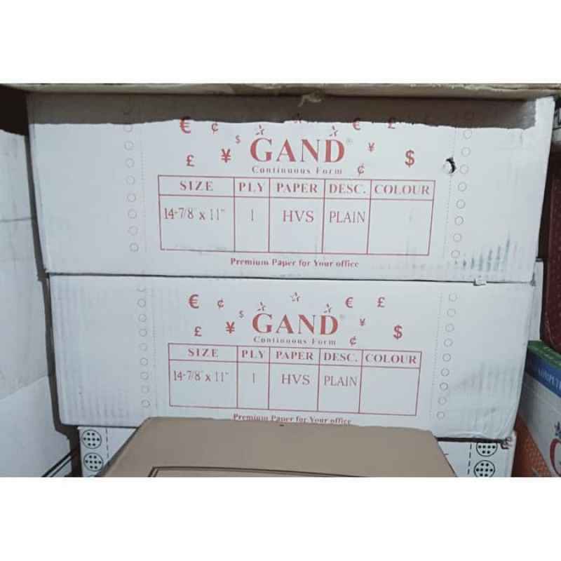 Continuous Form Gand 14 7/8 x 11 1 Ply HVS ( Dus )