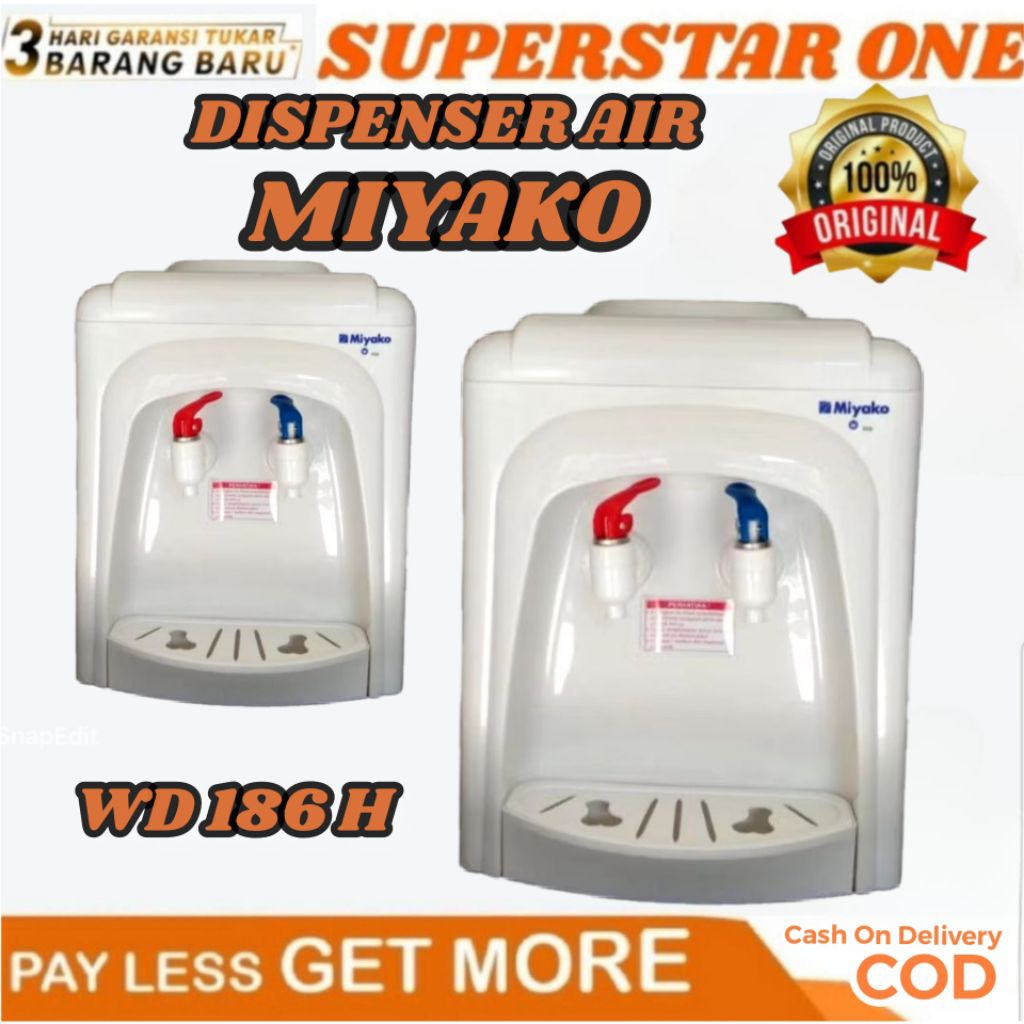 Dispenser air miyako WD 186 H/DISPENSER MIYAKO WD-186H/DISPENSER