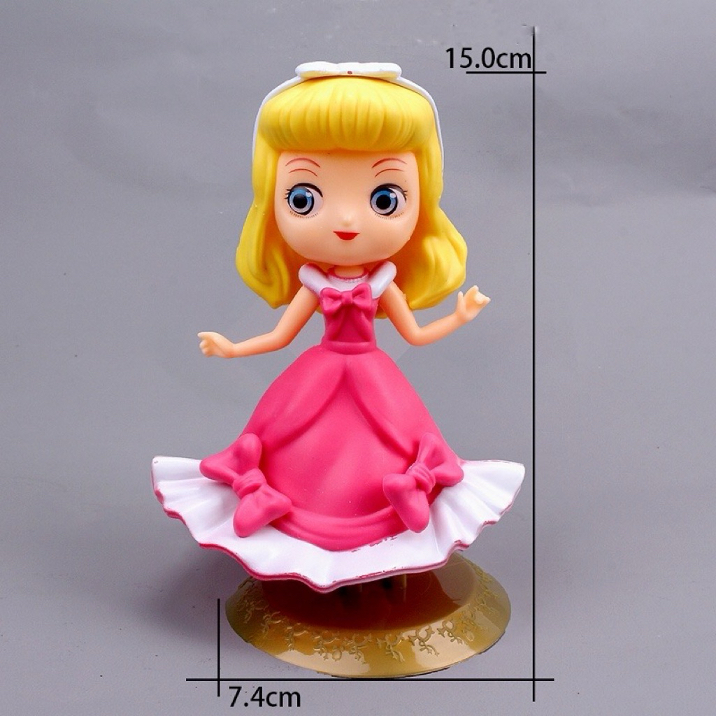 Topper princess aurora / dekorasi kue princess putri aurora / cake topper princess