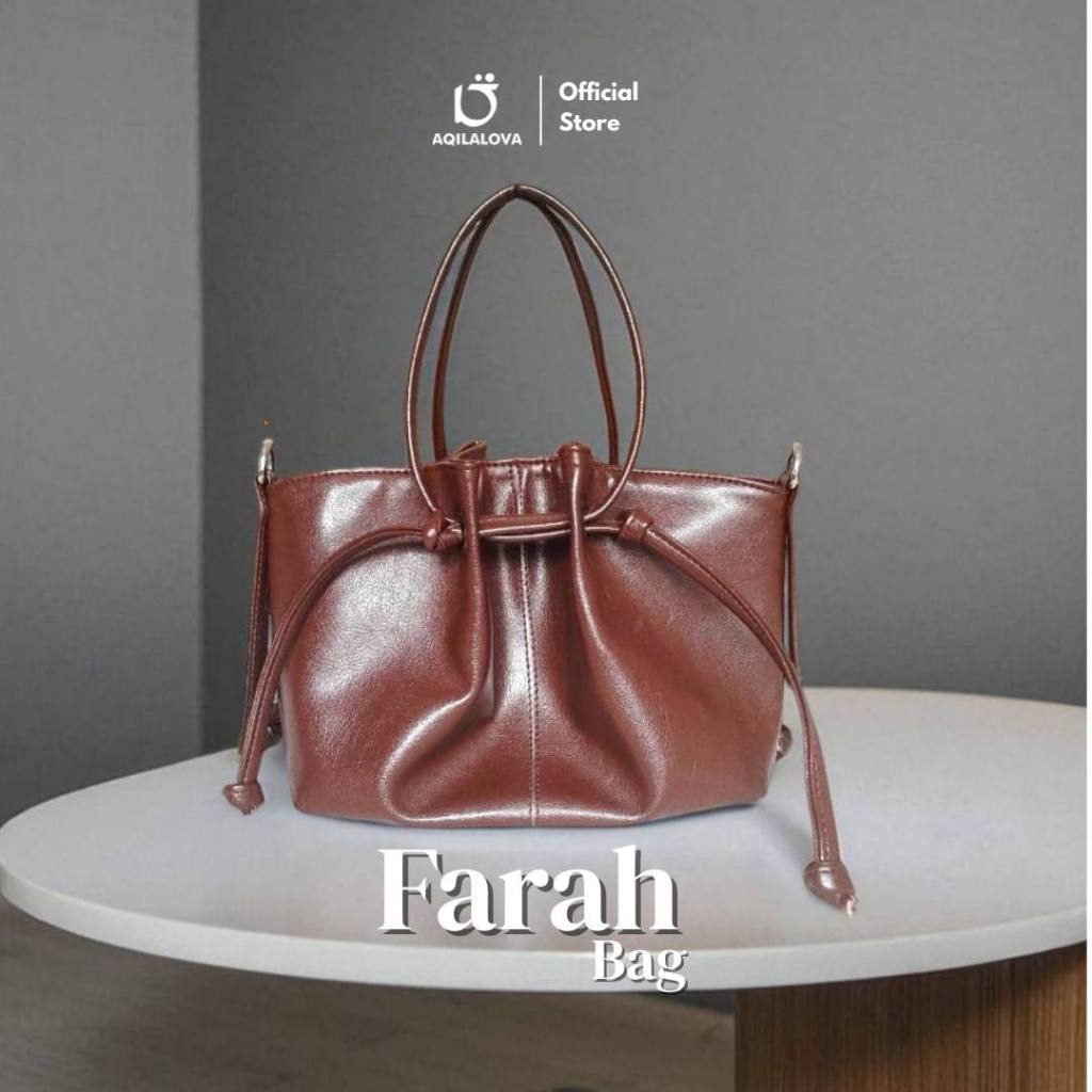 AQILALOVA Farah Tas selempang wanita kulit sintesis shoulder Bag Elegan