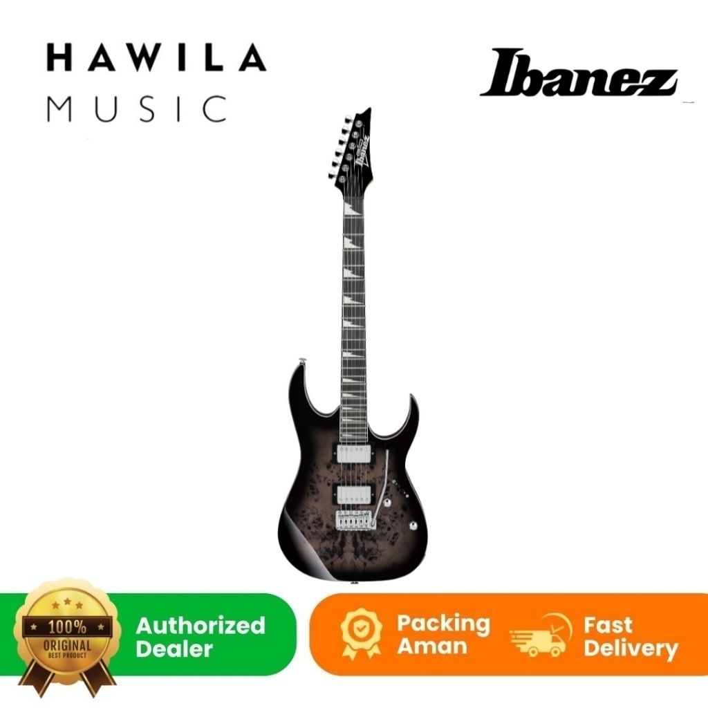 Gitar Elektrik Gitar Ibanez GRG220 PA1BKB GRG 220 PA1 BKB Brown Black Burst
