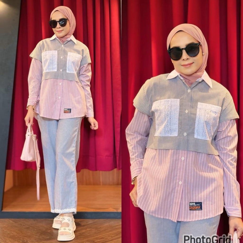 Set Kemeja Kulot Salur by GYL Authentic