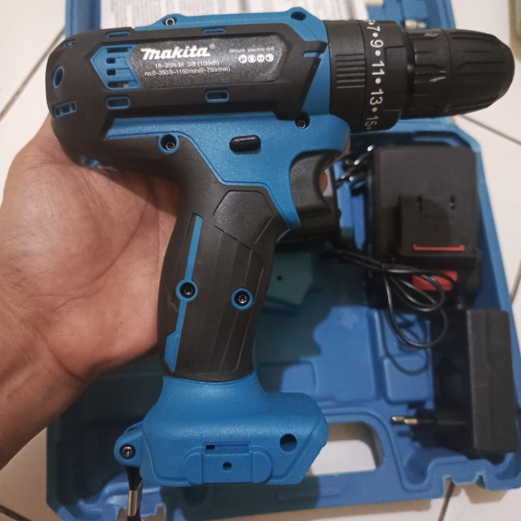 Bor Makita 88v Bor 2 Baterai Bor Tangan Baterai