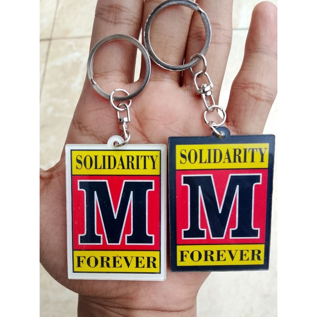 Gantungan Kunci  Mesin Solidarity Forever/M SOLVER EKSLUSIF 2 Sisi- Ganci