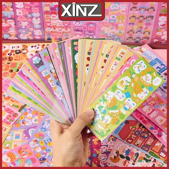 XiNZ 200 Lembar Stiker Diy Dekorasi Random Lucu aesthetic 20 Lembar 60 Lembar 100 Lembar 200 Lembar