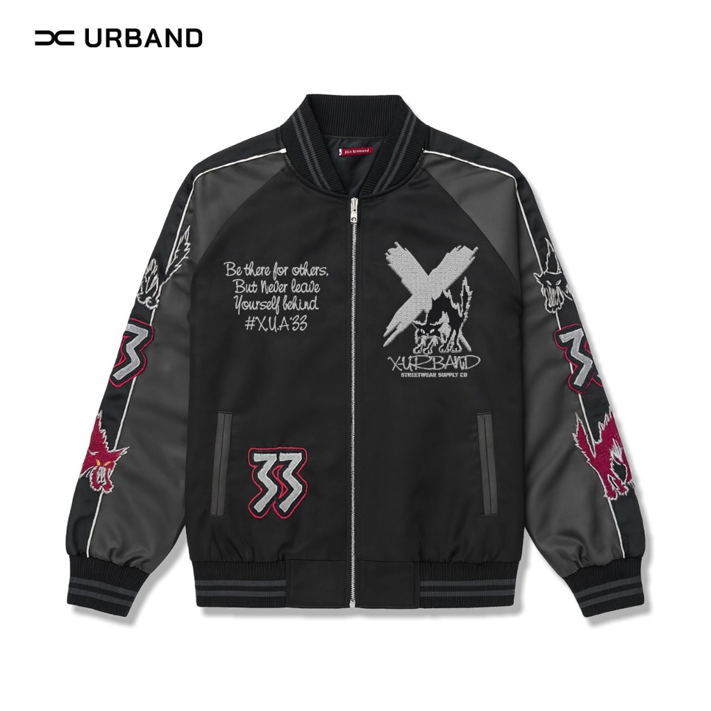 X Urband Absolute Jaket Bomber Sukajan A647