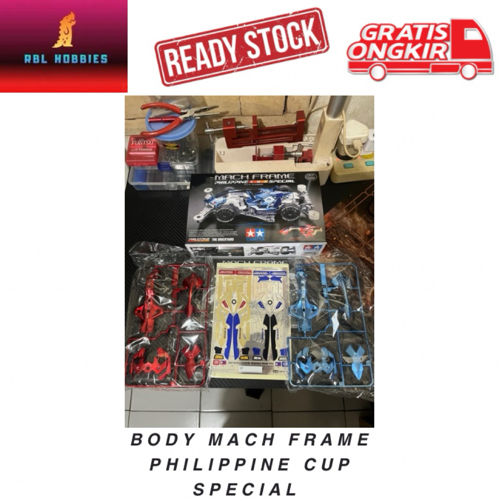 Tamiya 92462 Body Mach Frame Philippine Cup Special Set Original Loose Kit Mini4WD