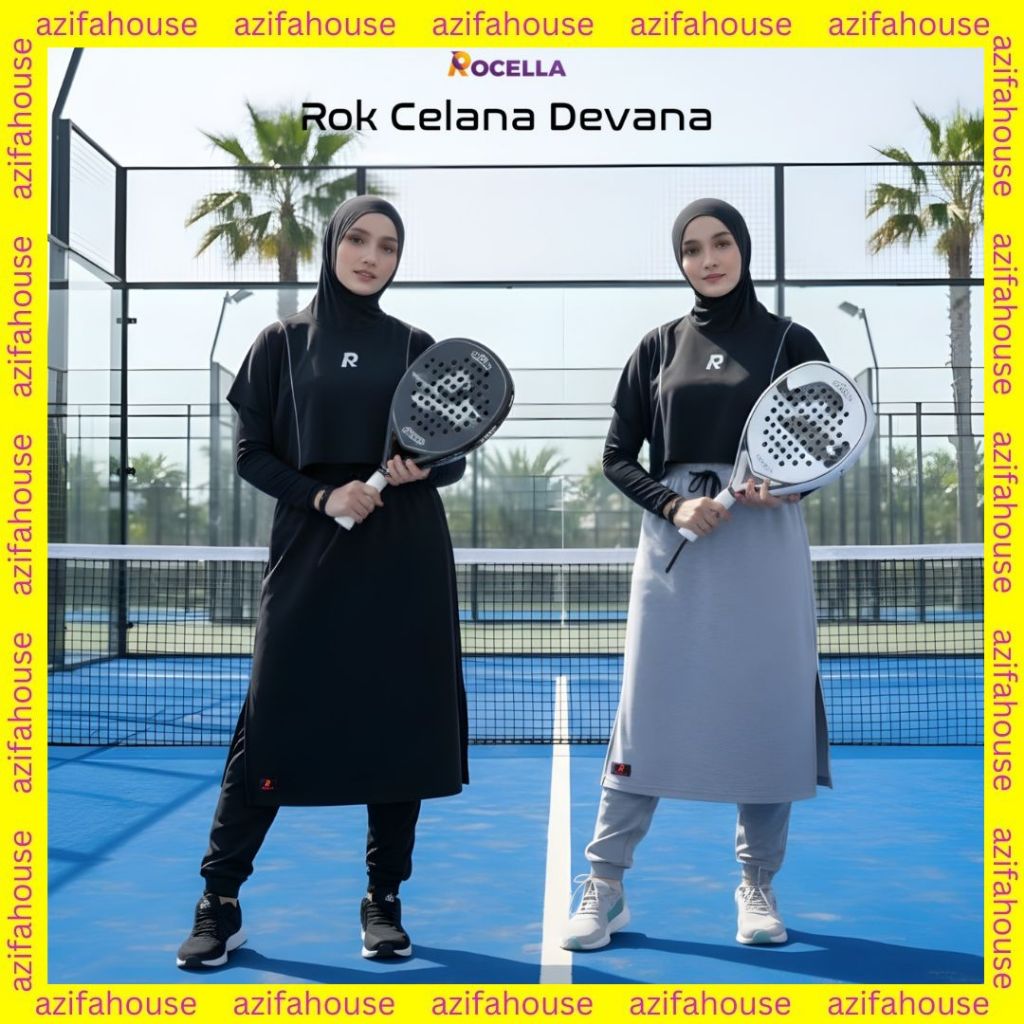 Rok Celana Devana dan Hijab Gloria Hijab Xena Rocella Rok Celana Olahraga Wanita Muslimah Rok Olahra