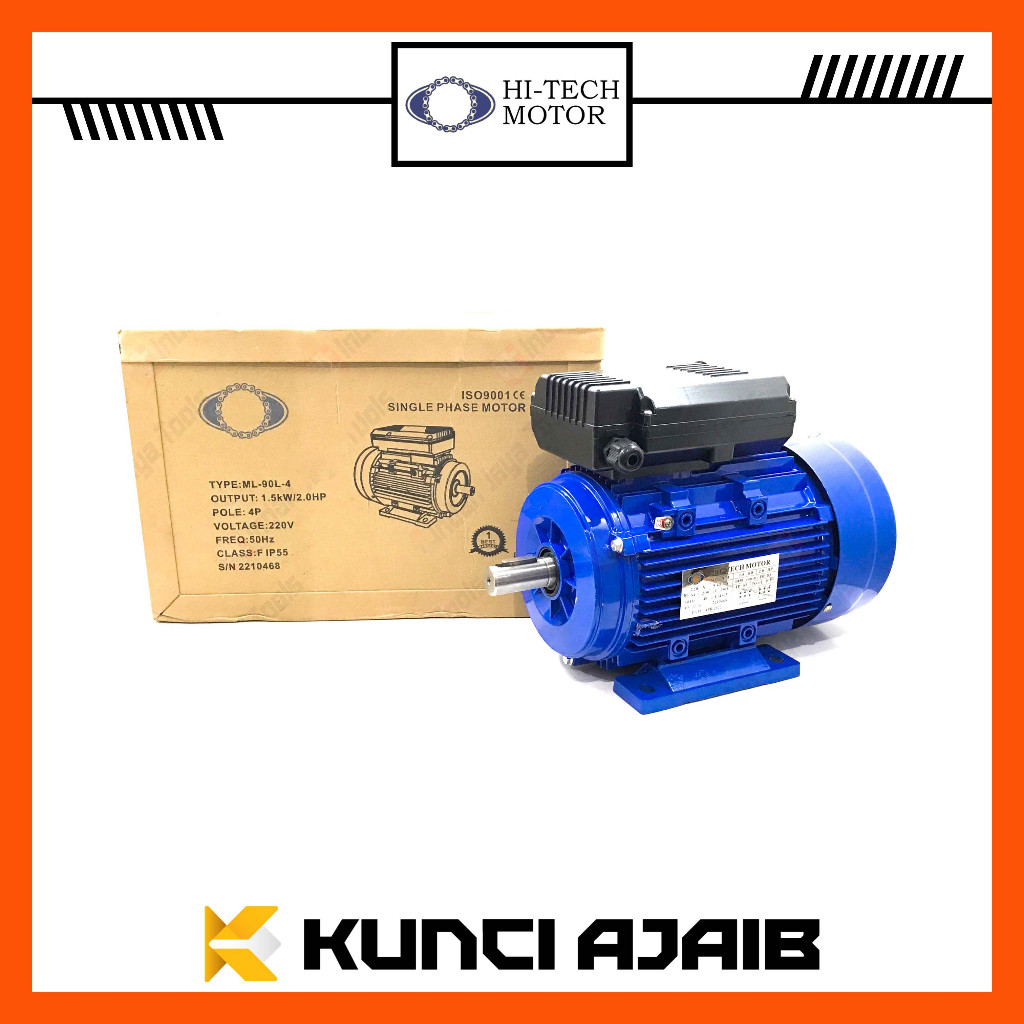 HITECH Dinamo Elektro Motor 2 HP 1 Phase 1450 RPM Electro