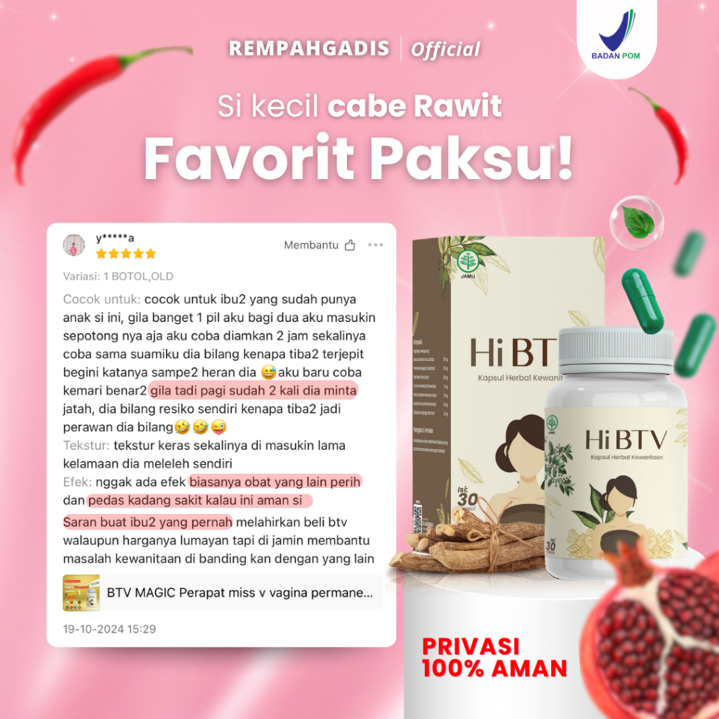 HI BTV MAGIC Suplemen Kesehatan Perapat Miss V