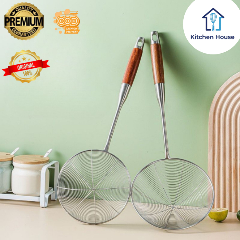 KITCHEN HOUSE ID - Saringan Minyak goreng Stainless Steel | Saringan Besar Stainless Steel | Saringa