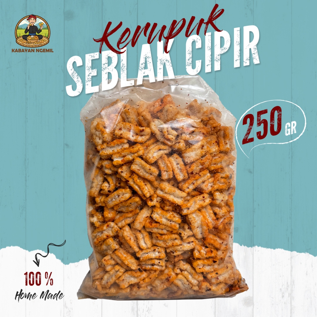 (250gr ) GURILEM KERUPUK CIPIR  PEDAS aroma bawang pedas manis gurih