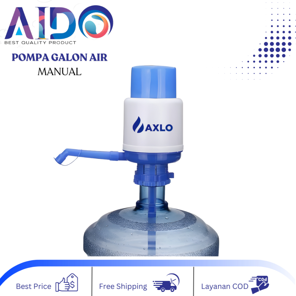 Pompa Galon Air Manual Standar untuk Segala Ukuran Botol Air/Galon — 6