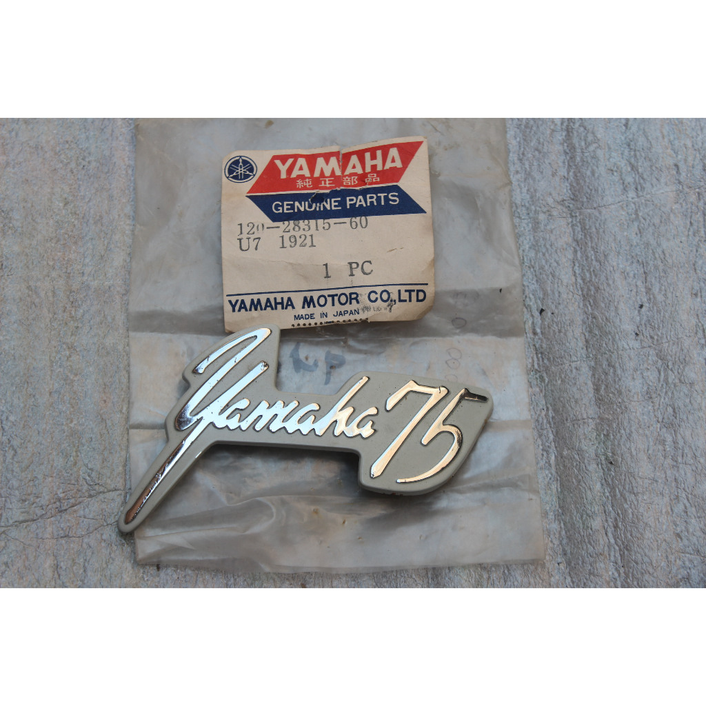 Emblem Logo Simbol Legshield Sayap Tebeng Yamaha U5 Original Baru Stock Lama NOS