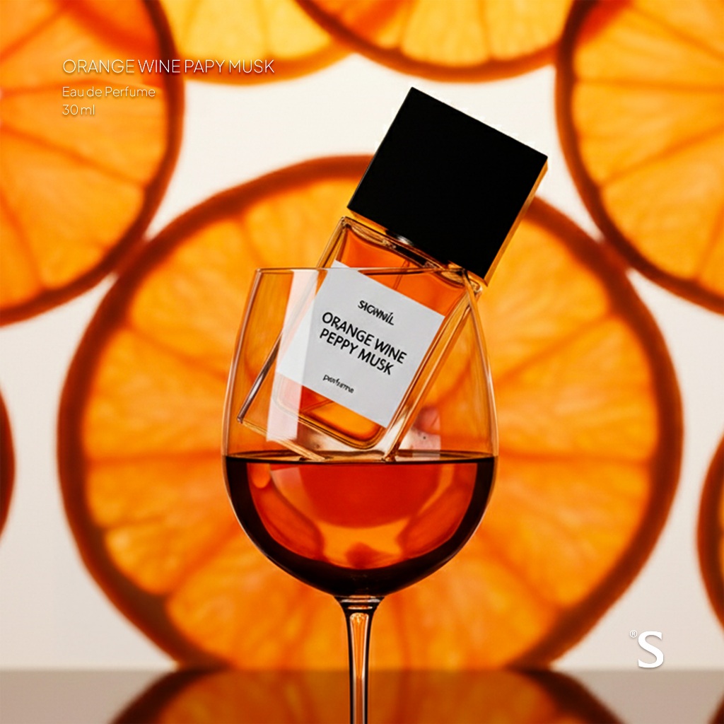 SIGHNIL Orange Wine Peppy Musk EDP 30ml - Parfum Unisex Fresh, Calming, Musky