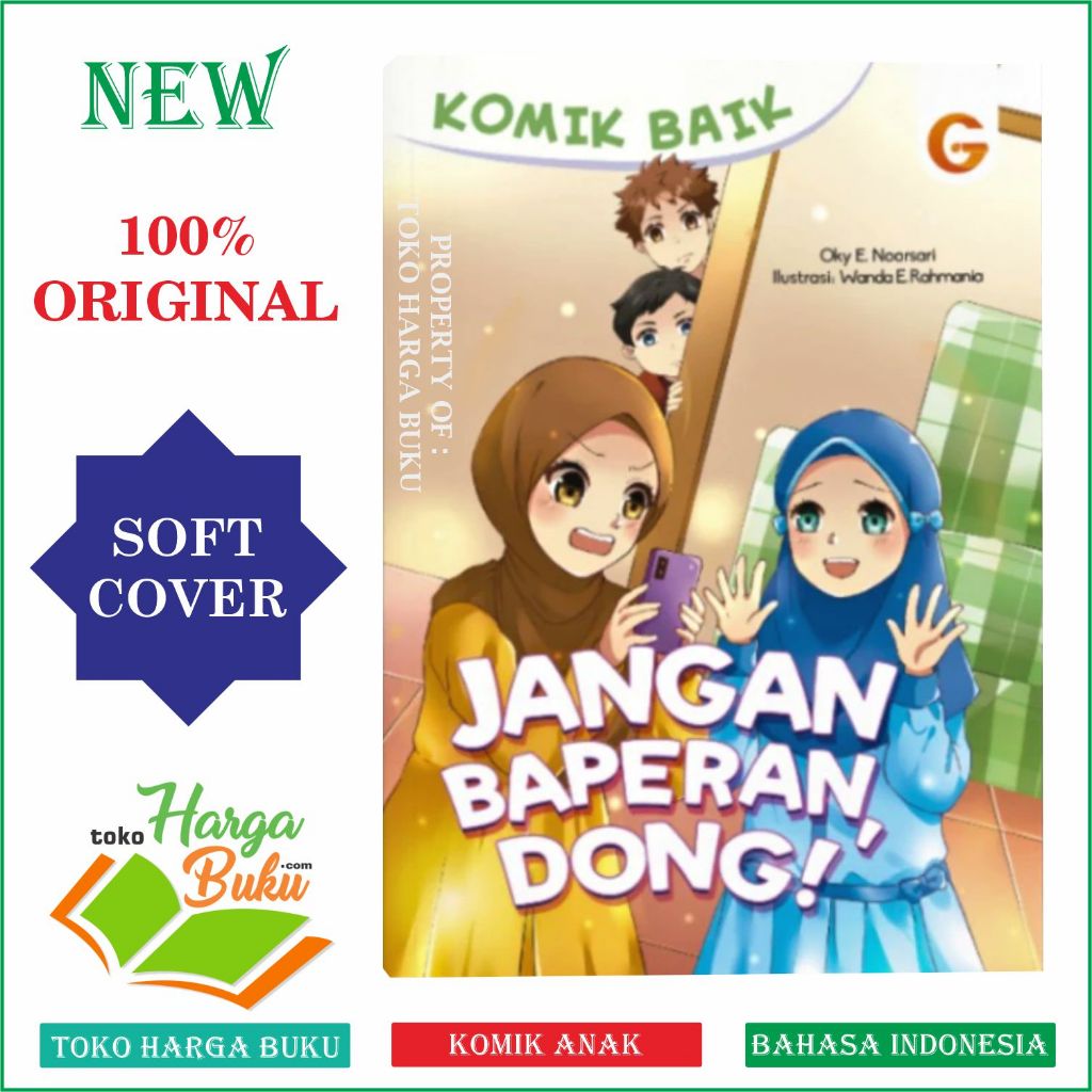 Foto Komik Baik Jangan Baperan Dong! Buku Cerita Anak Islam Jangan Marah ORIGINAL GIP - Gema Insani Press
