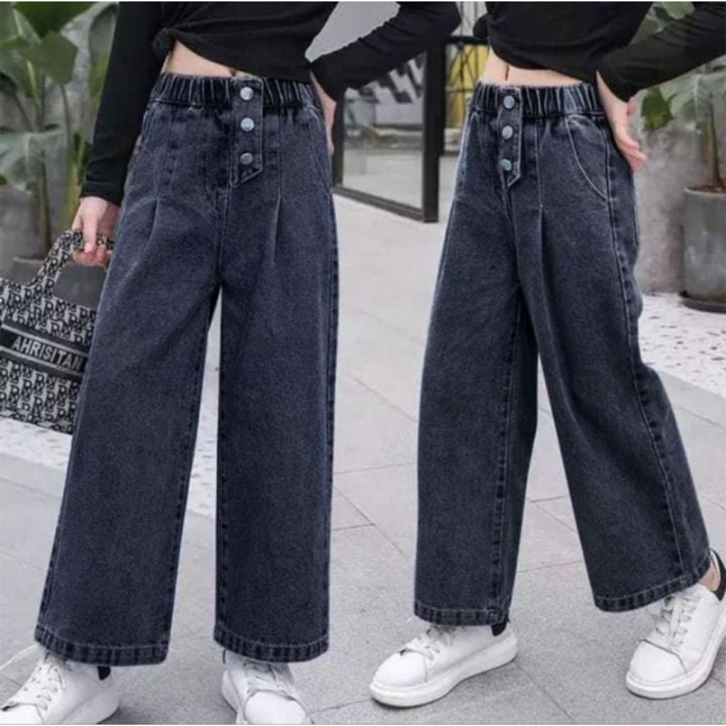 CELANA JEANS ANAK /USIA 7-12TH /JENS PALAZZRO GIRI/KULOT REMAJA WANITA)/KULOT ANAK TANGGUNG/KULOT JE