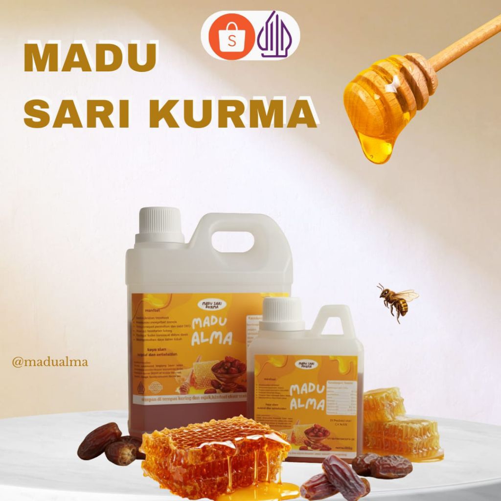 Madu Sari Kurma Asli Murni 100% Tanpa Campuran Original | Madu Alma
