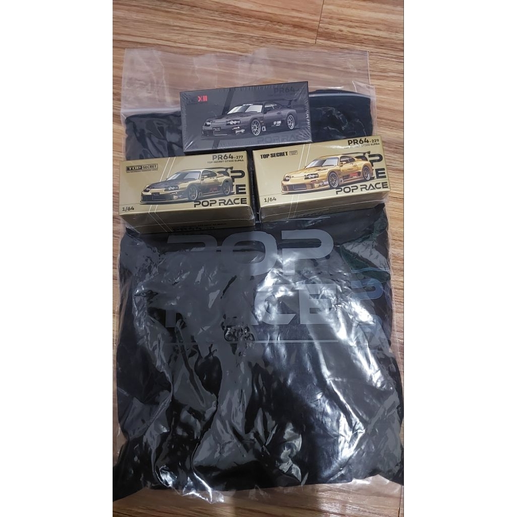 Bundling Pop Race Supra Top Secret + Kaos pop race supra size XL