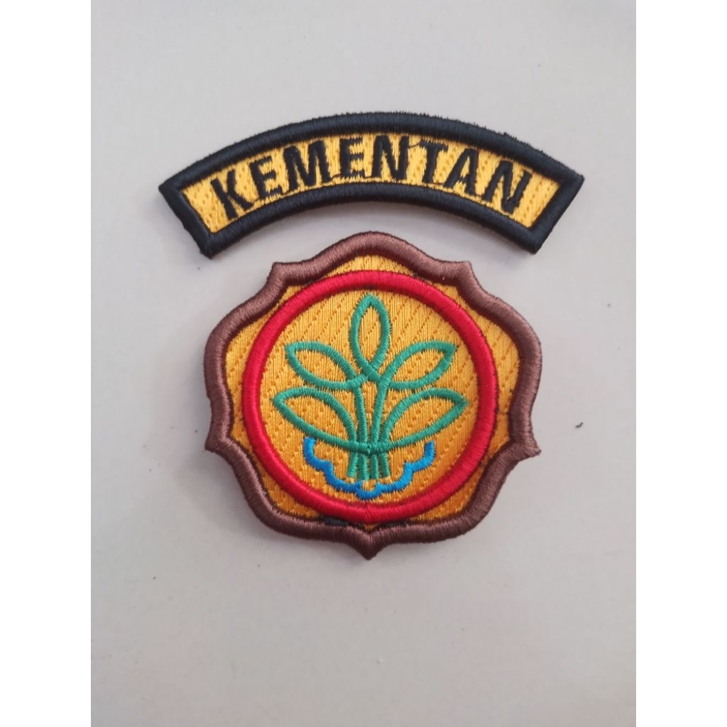 BORDIR LOGO KEMENTERIAN PERTANIAN/  KEMENTAN TIMBUL