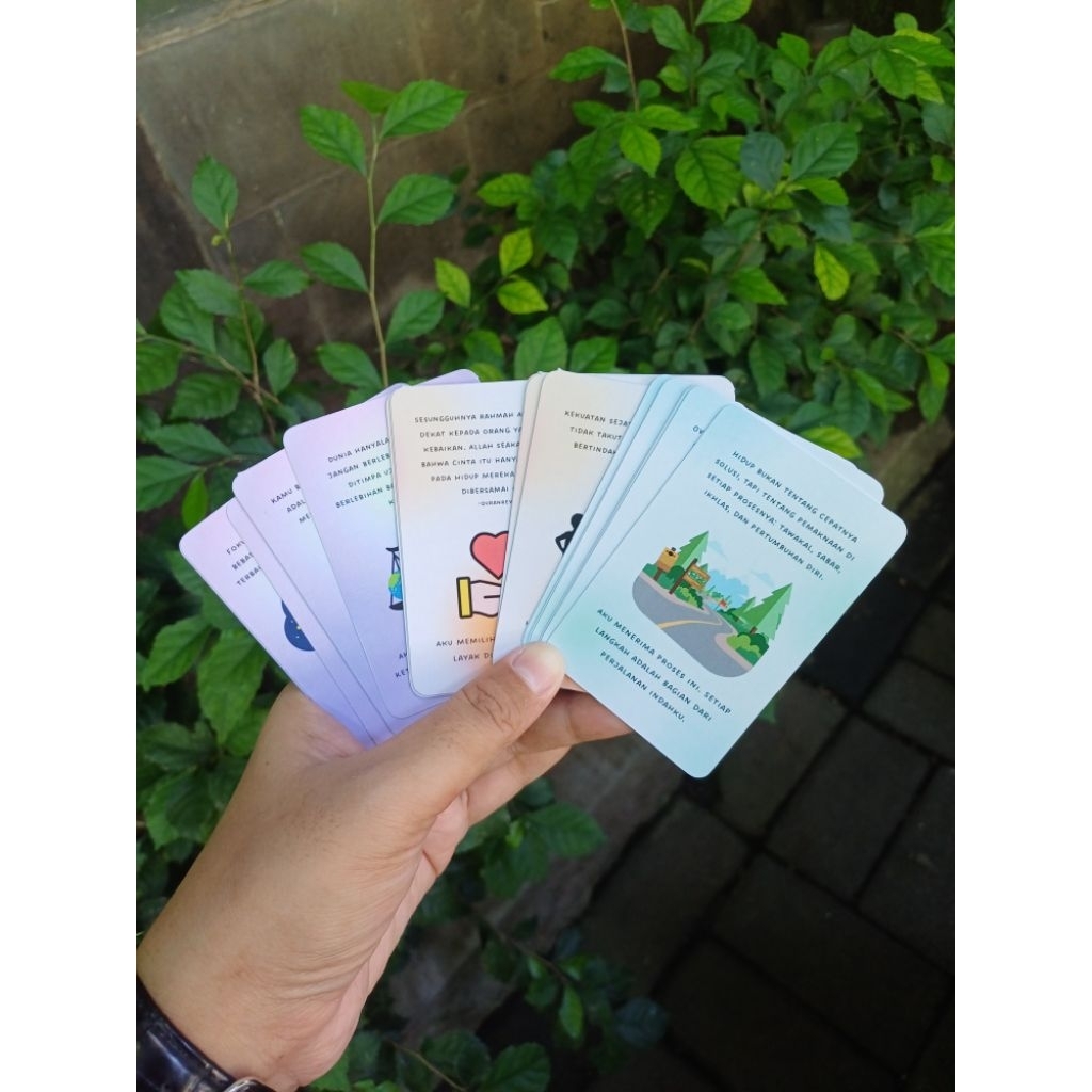 Positive Boost Affirmation Cards | Islamic Affirmation Cards | Kartu Afirmasi Positif | Self Compass