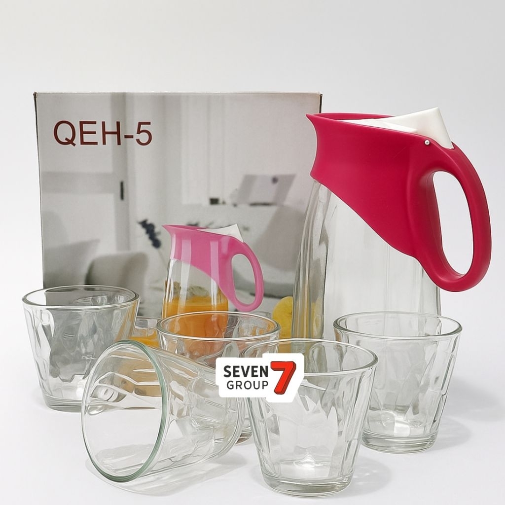 Drink Set Teko Gelas Kaca - Set Teko & Gelas Minum Serbaguna
