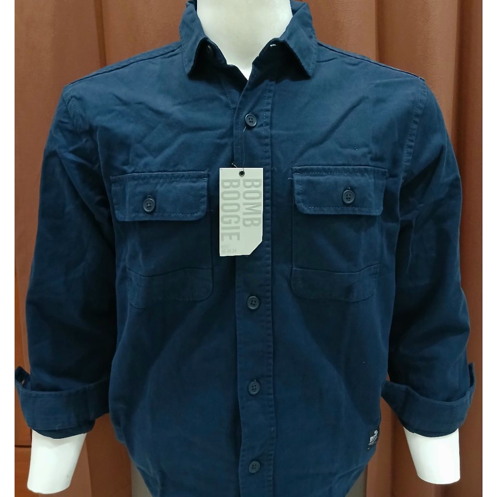 KEMEJA BOMBBOOGIE LENGAN PANJANG REGULAR FIT ORIGINAL