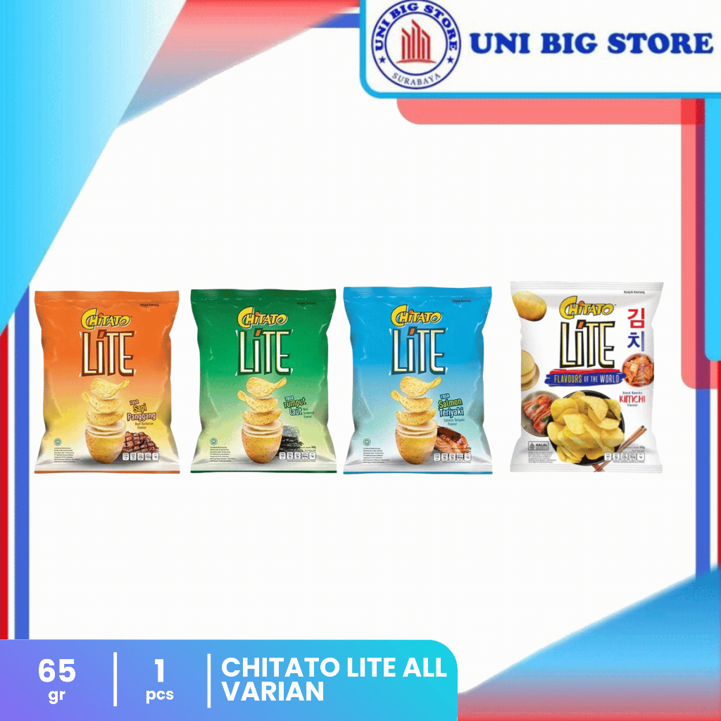 Chitato Lite Snack Rumput Laut - Salmon Teriyaki - Sapi Panggang 68 g