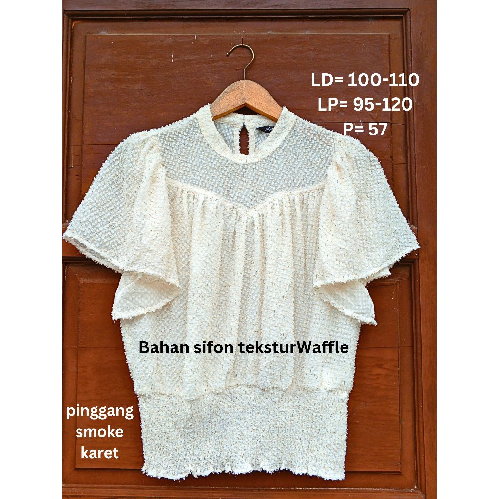 Atasan PUTIH Wanita PL Blouse Cantik