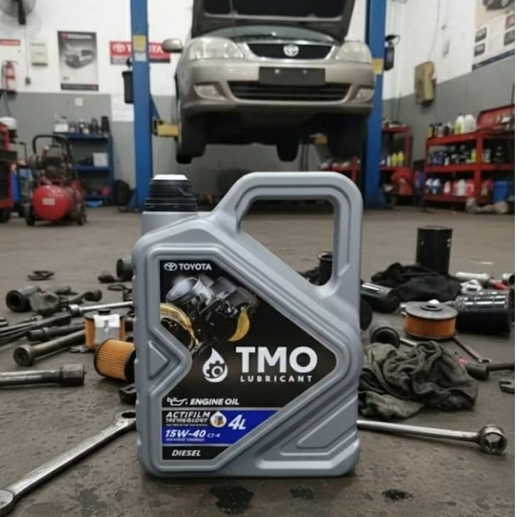 TMO Diesel / solar 15W-40 Galon 4 Liter OLI MOBIL DIESEL TMO TOYOTA SAE 15W-40 CI-4