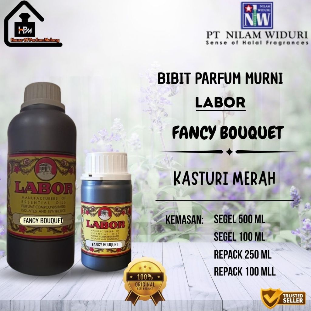 Bibit Parfum Murni LABOR Fancy Bouquet – Aroma Kasturi Merah Floral Sweet Premium | Segel 500ml/100m