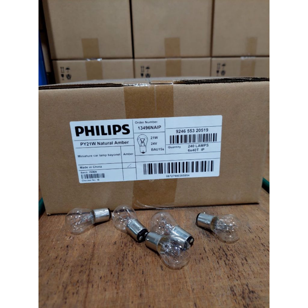 ORIGINAL PRODUK PHILIPS BOHLAM LAMPU REM.LAMPU STOP MOTOR/MOBIL