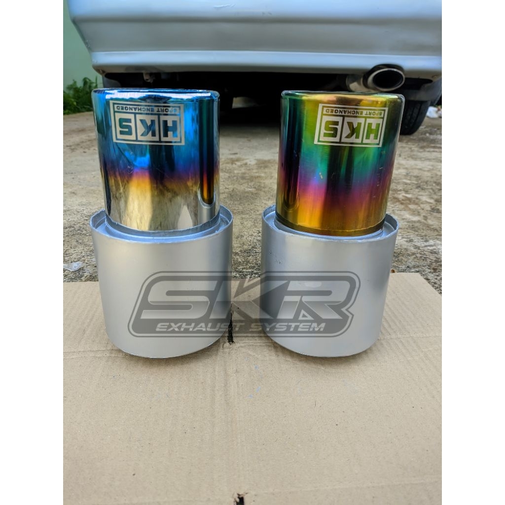 KNALPOT MOBIL HKS GRONEL SEDET MINI SUARA BAS ADEM UNTUK SEMUA JENIS MOBIL BENSIN DAN SOLAR