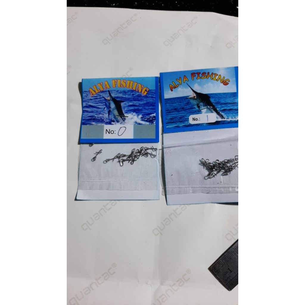 Snap Peniti Mancing Pindad Jarum Ujung Pancing / Pelampung Stainless isi 12pcs